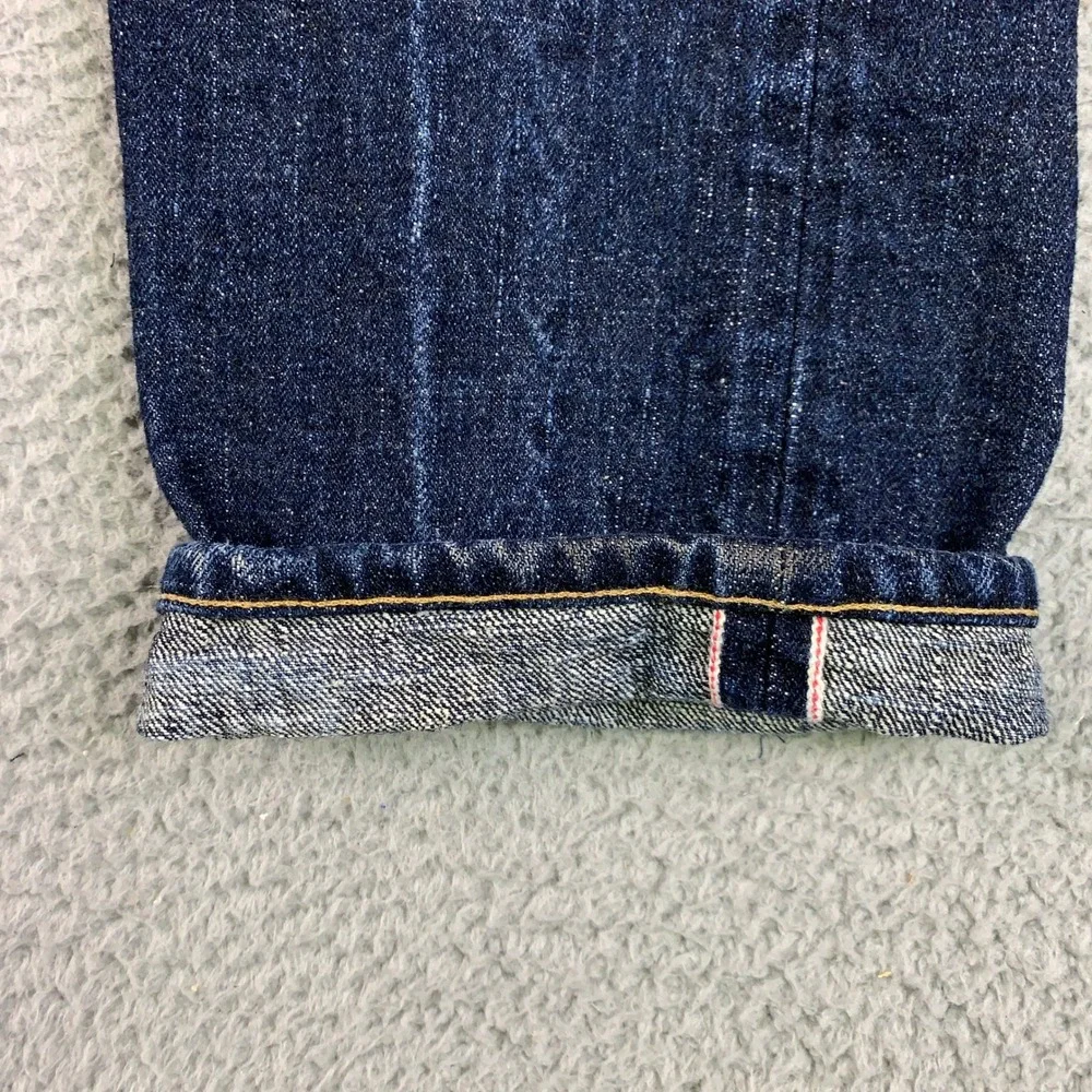 Taylor Stitch Selvedge Jean Men's 38 Indigo Denim Straight Leg Cotton Democratic